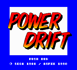 Power Drift Title Screen